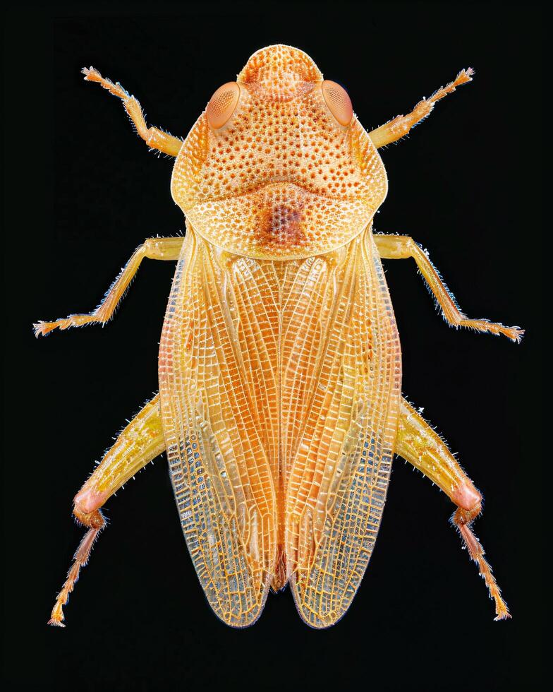 High-Resolution Close-Up Images of Various Insects on Black Background photo