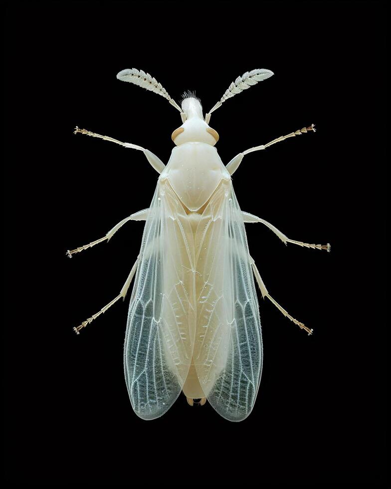High-Resolution Close-Up Images of Various Insects on Black Background photo