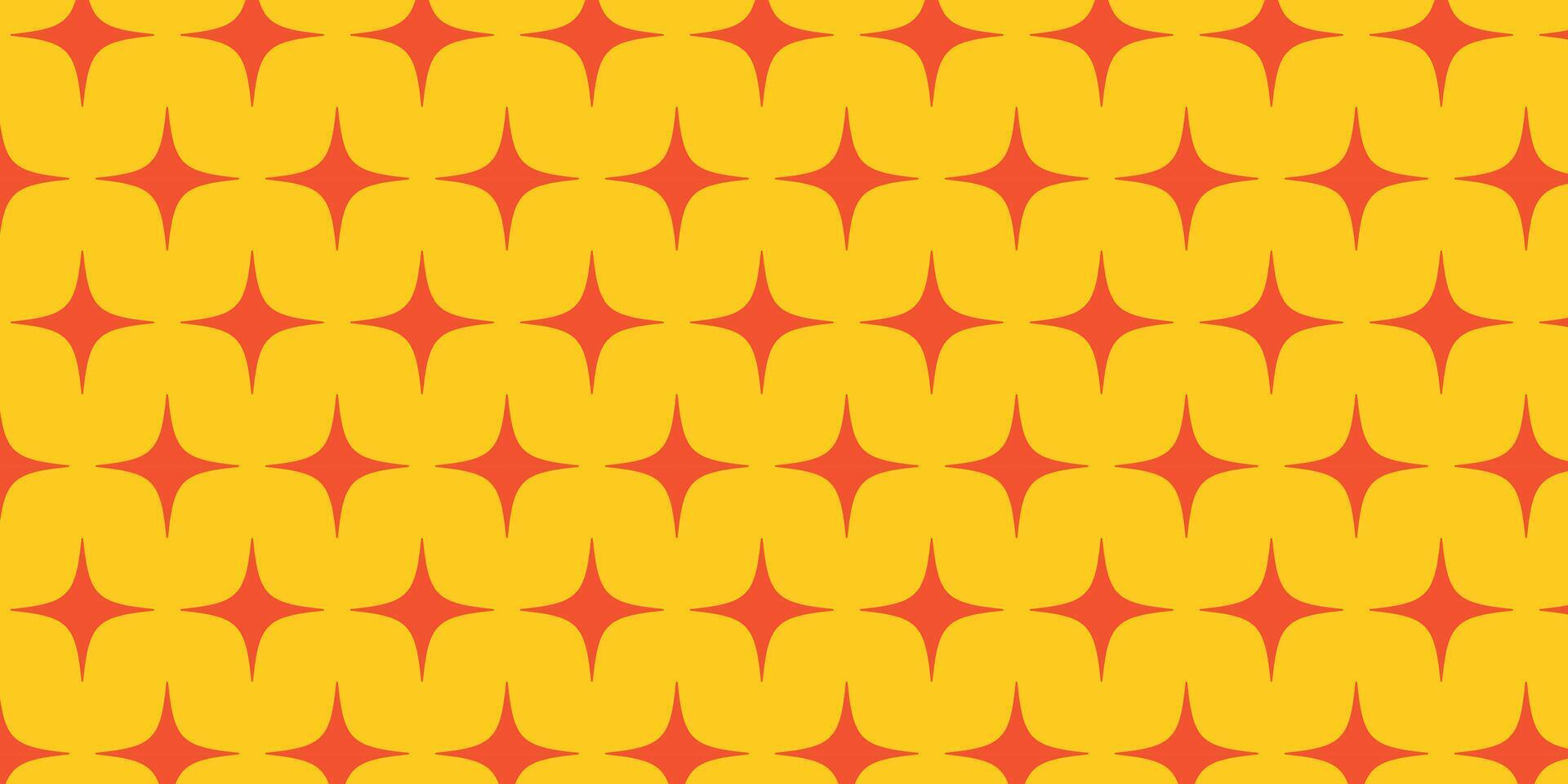 Retro Red Star Seamless Pattern vector