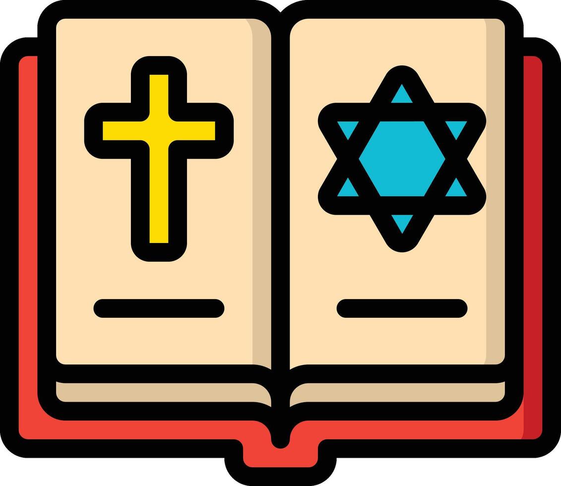 book illustration, icon or symbol vector