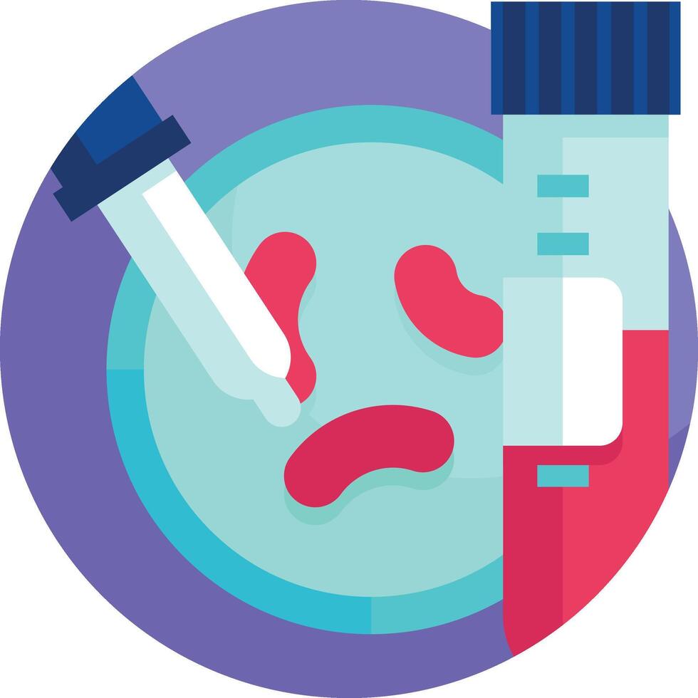 blood cell illustration, icon or symbol vector