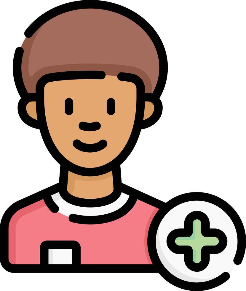 add friend illustration, icon or symbol vector