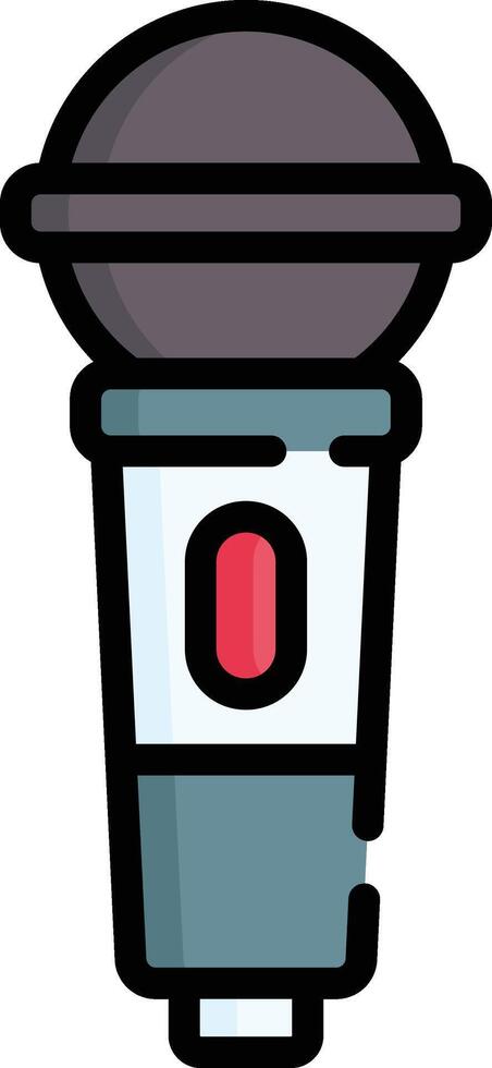 microphone illustration, icon or symbol vector