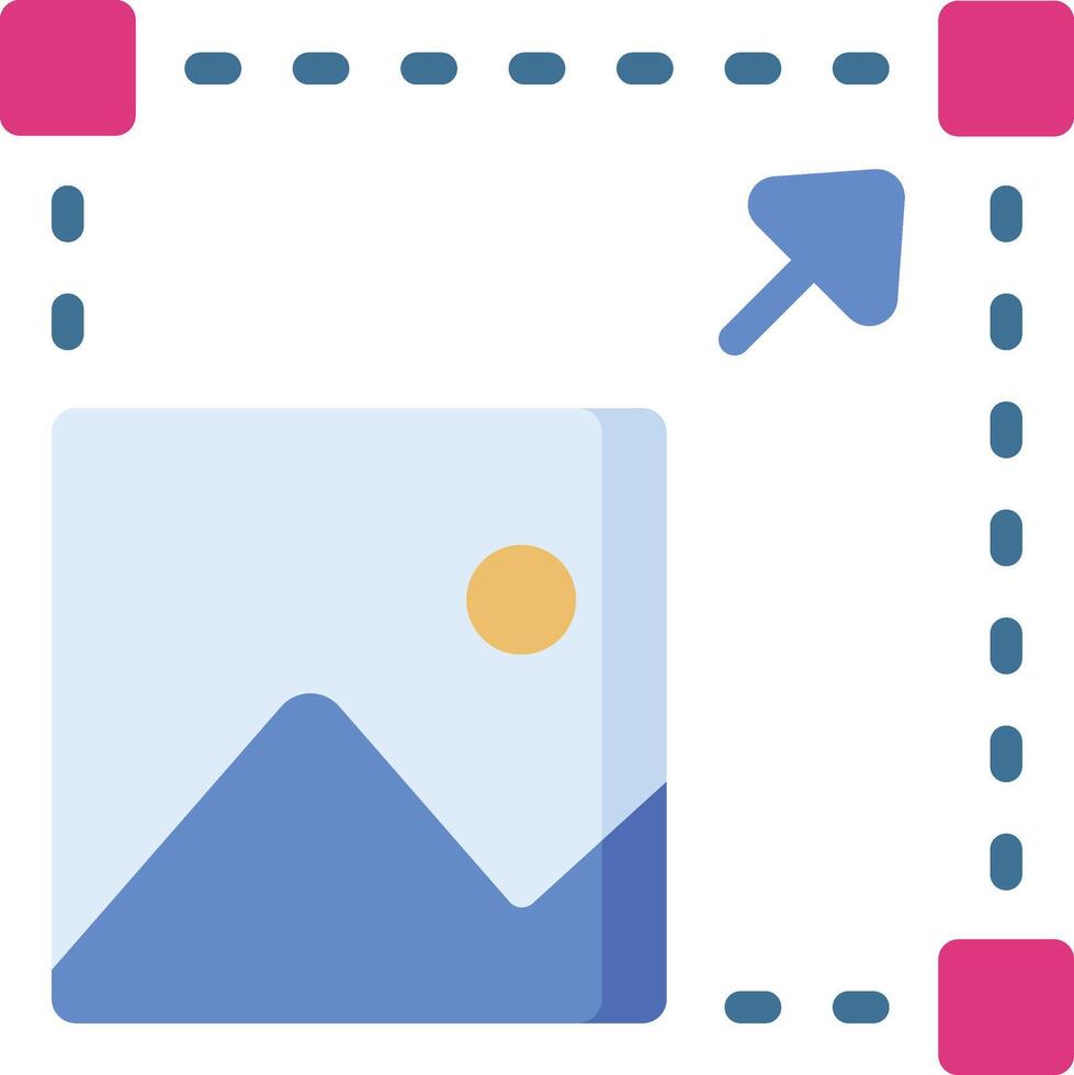 resizing illustration, icon or symbol vector