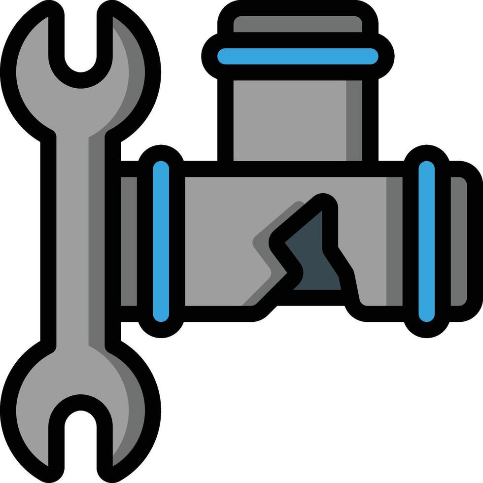 plumbing illustration, icon or symbol vector