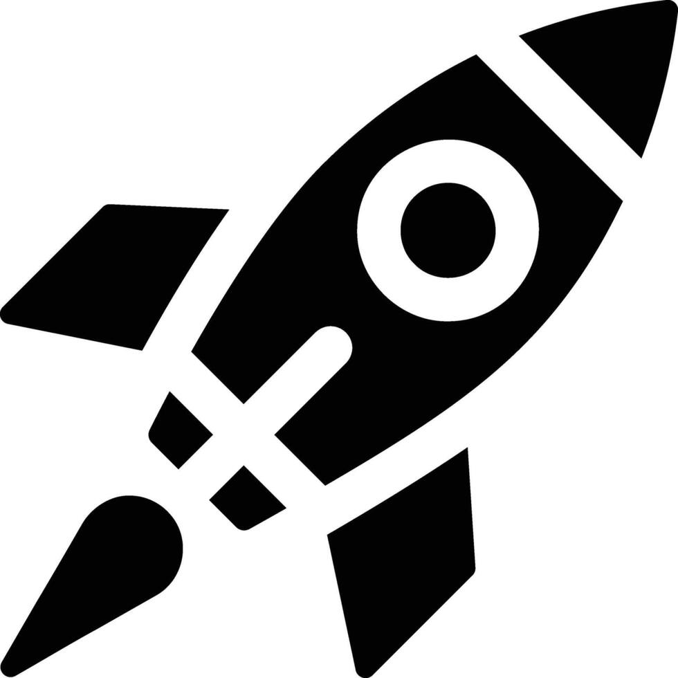 rocket illustration, icon or symbol vector