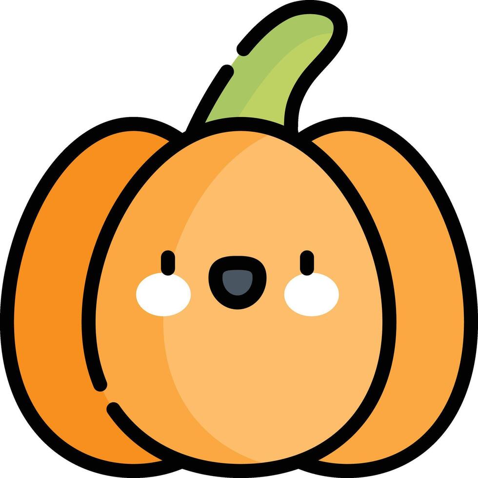 pumpkin illustration, icon or symbol vector
