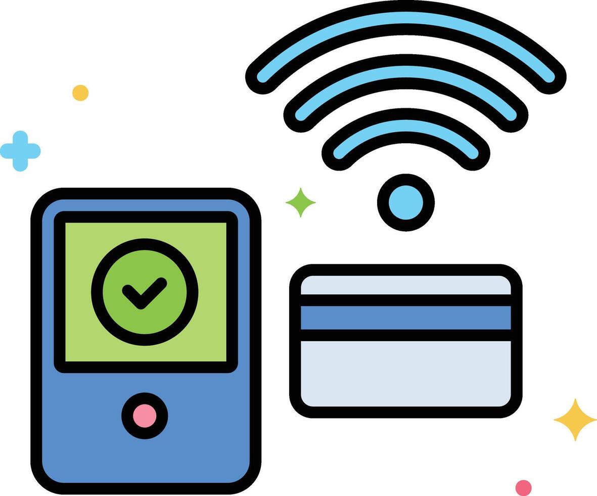 rfid illustration, icon or symbol vector