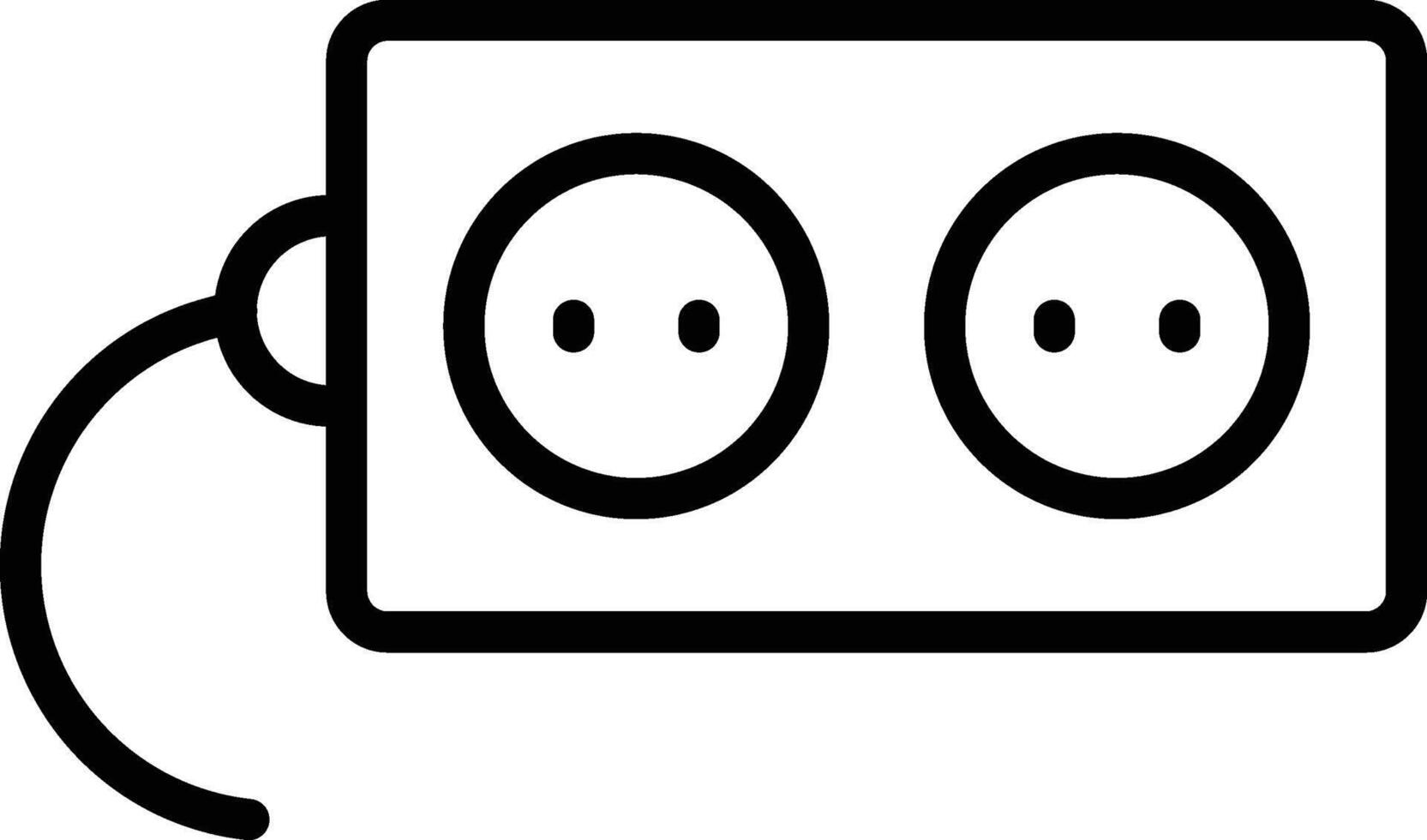 power strip illustration, icon or symbol vector
