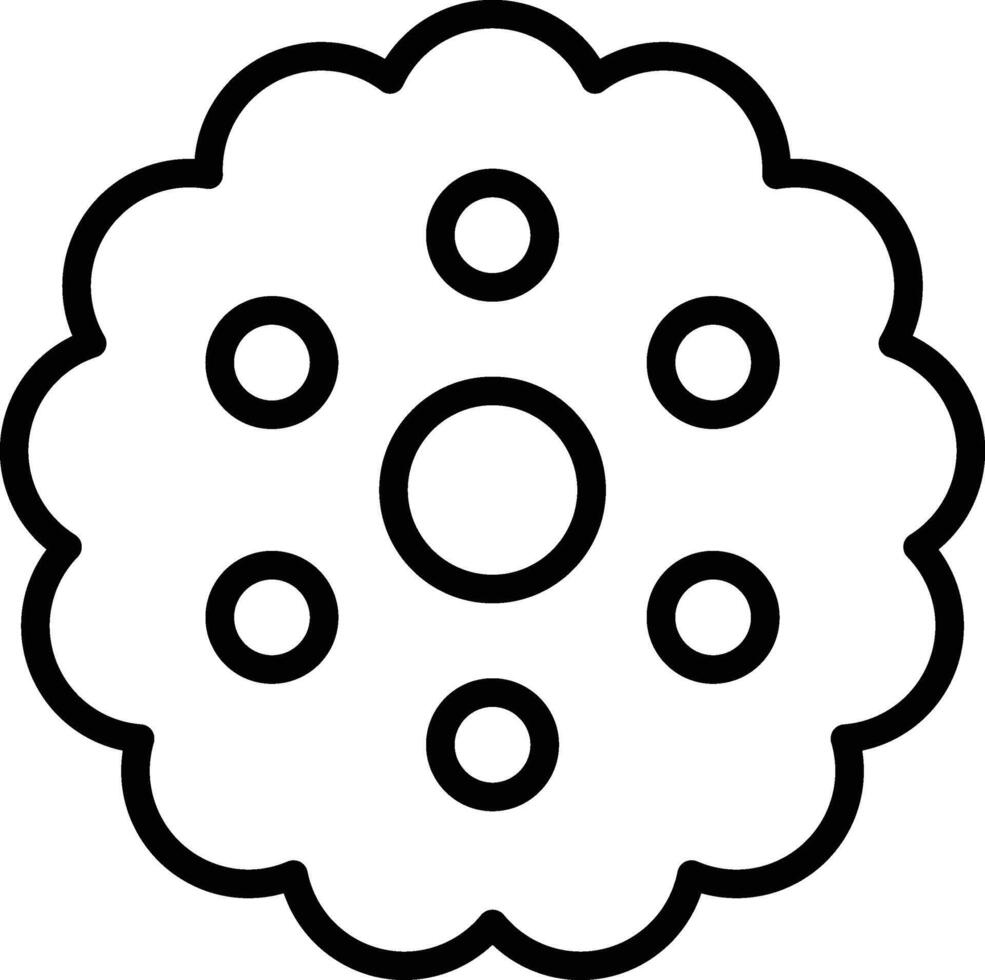 biscuit illustration, icon or symbol.eps vector