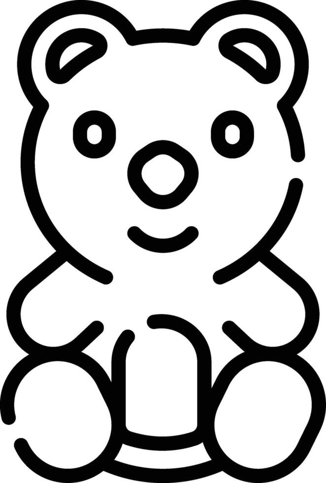 teddy bear illustration, icon or symbol vector