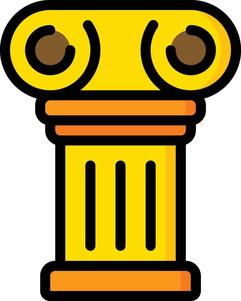 pillar illustration, icon or symbol vector
