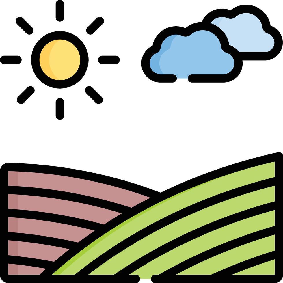 field illustration, icon or symbol vector