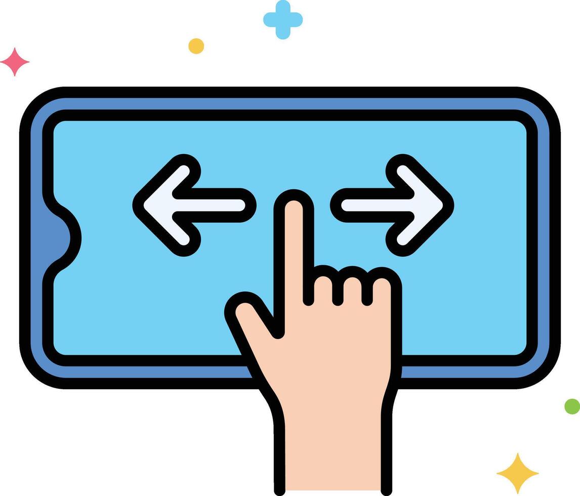 swipe illustration, icon or symbol vector