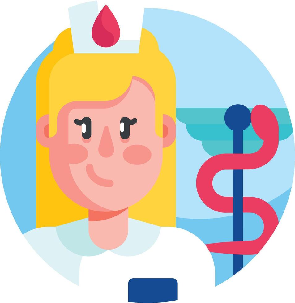 nurse illustration, icon or symbol vector