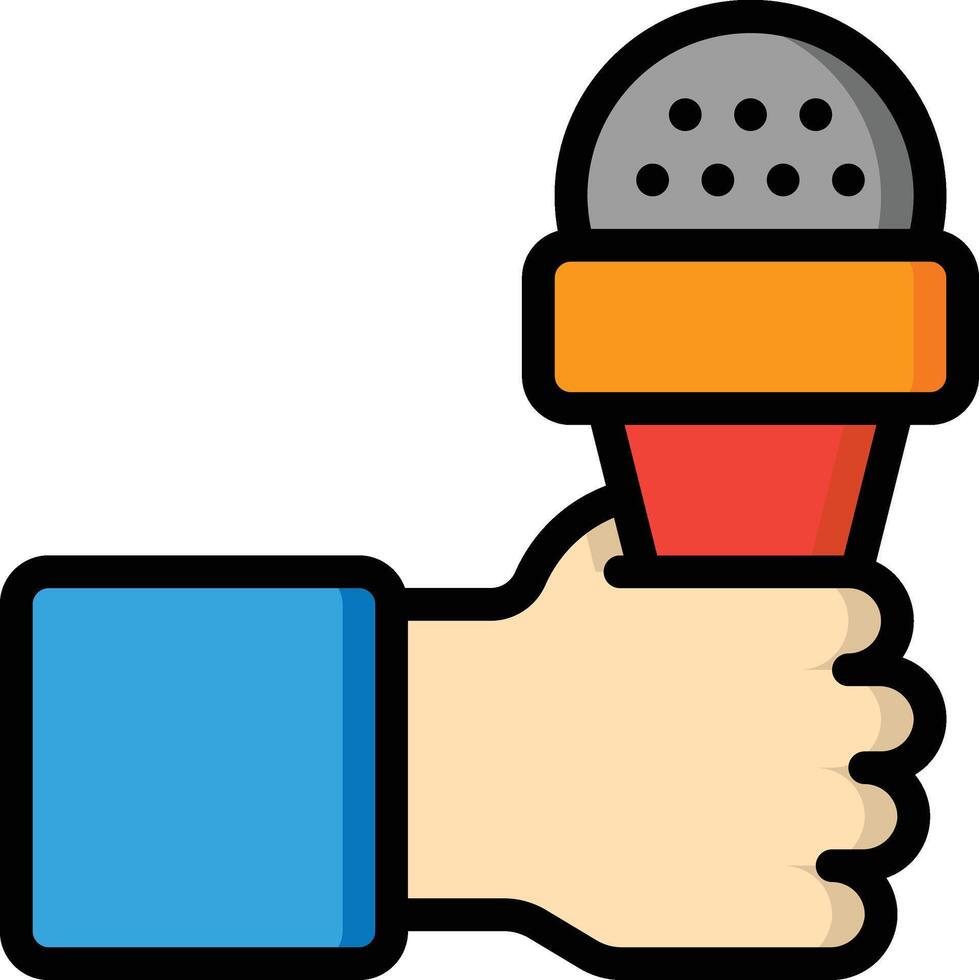 journalism illustration, icon or symbol vector