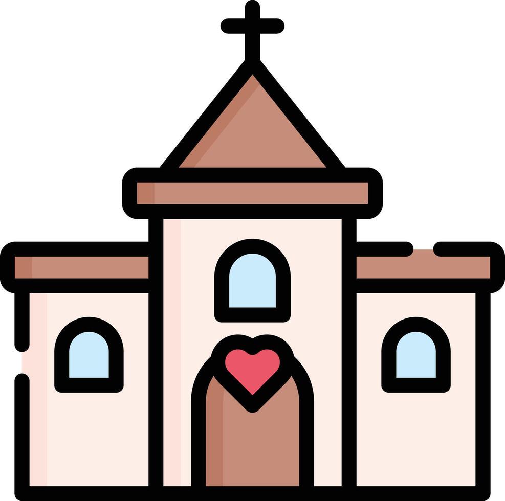 church illustration, icon or symbol vector