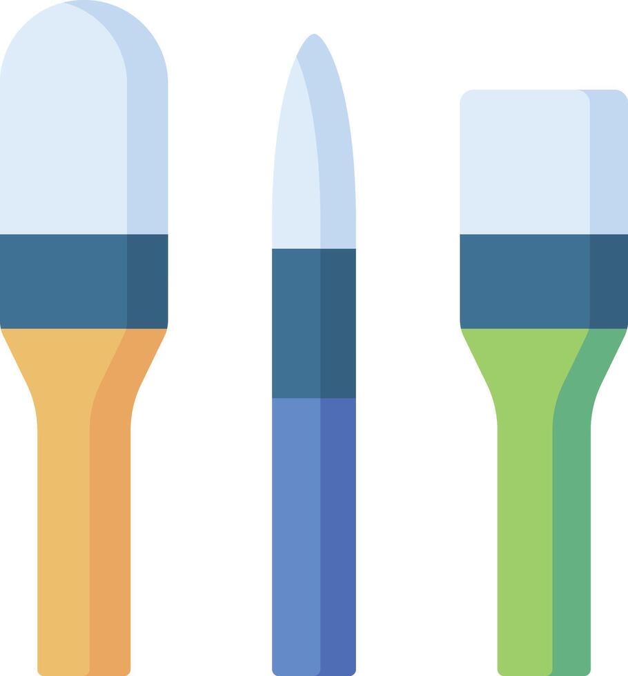 paint brushes illustration, icon or symbol vector