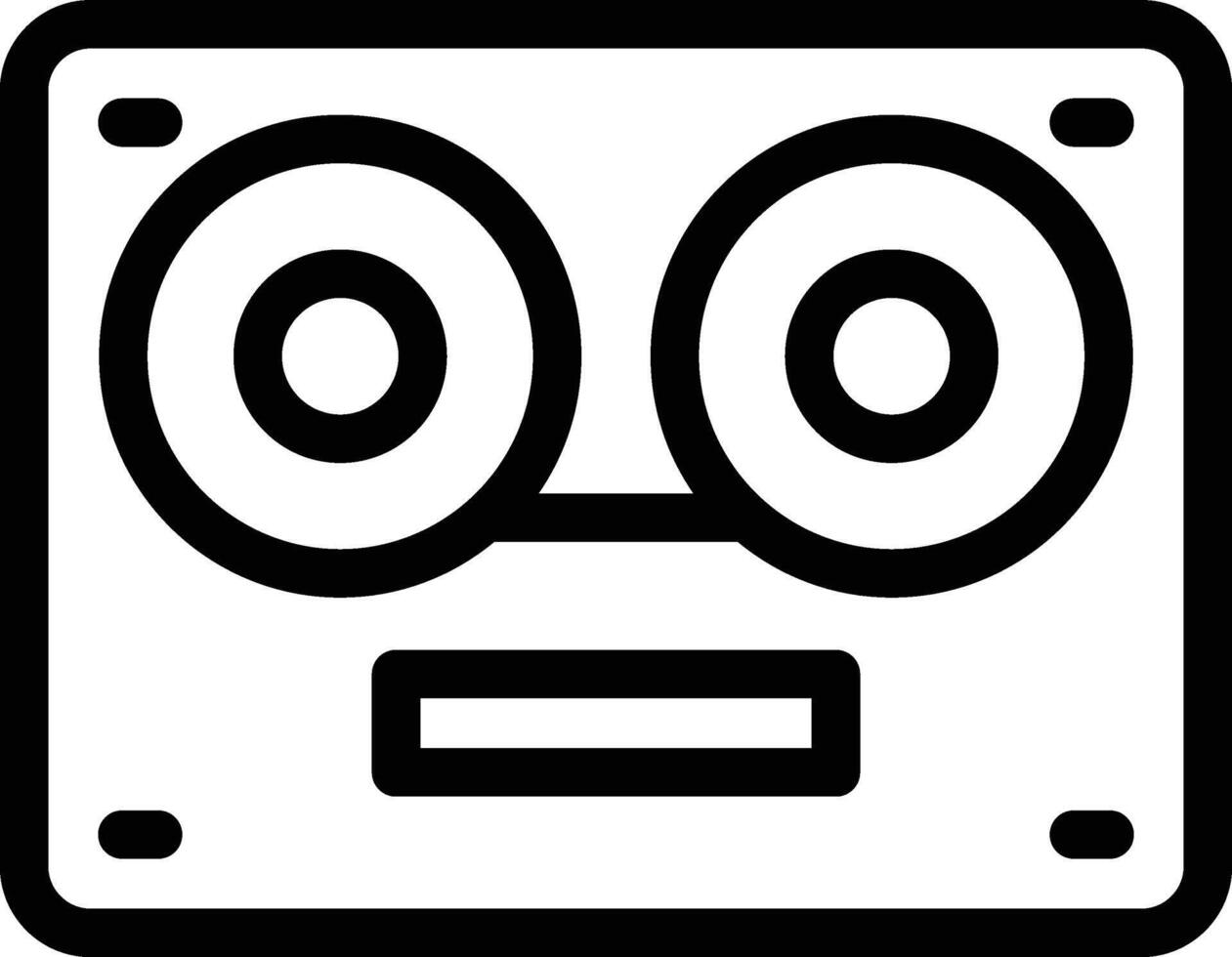 casette illustration, icon or symbol vector