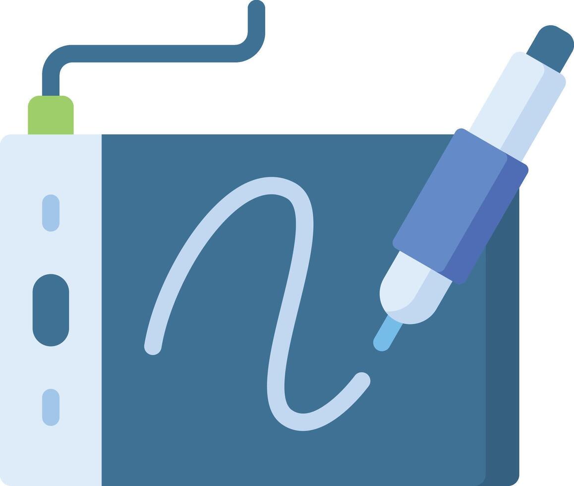 drawing tablet illustration, icon or symbol vector