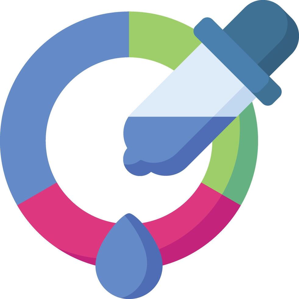 color picker illustration, icon or symbol vector