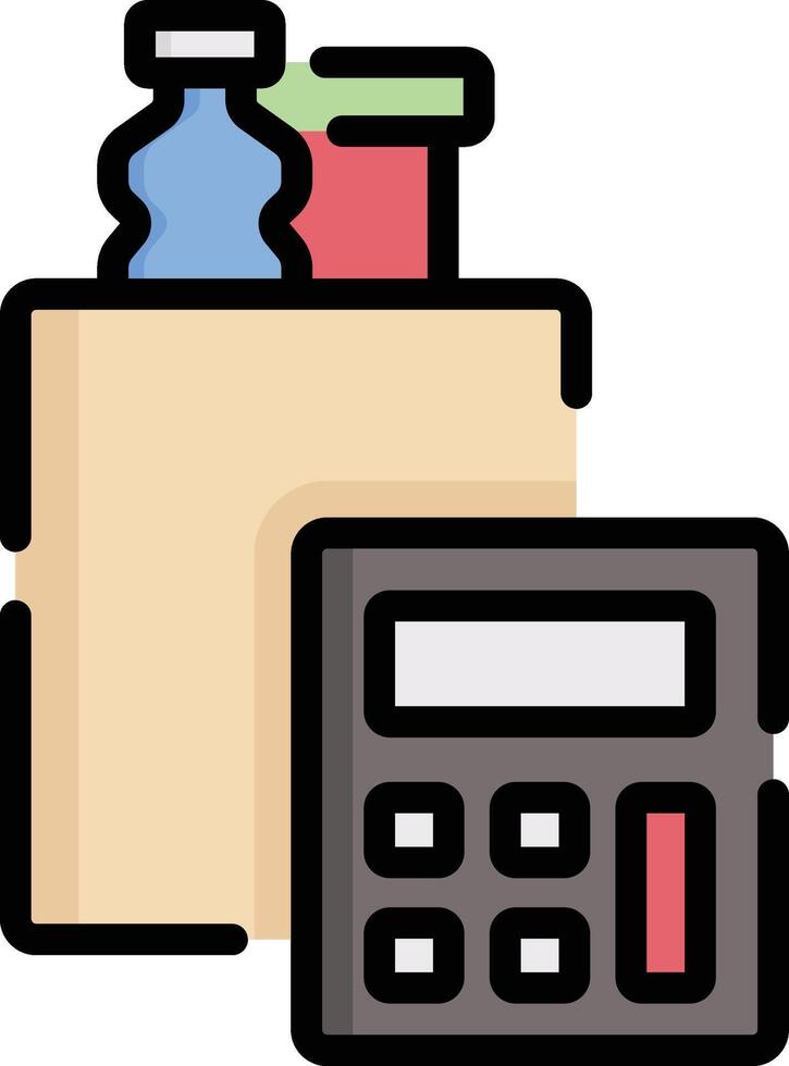 calculator illustration, icon or symbol vector