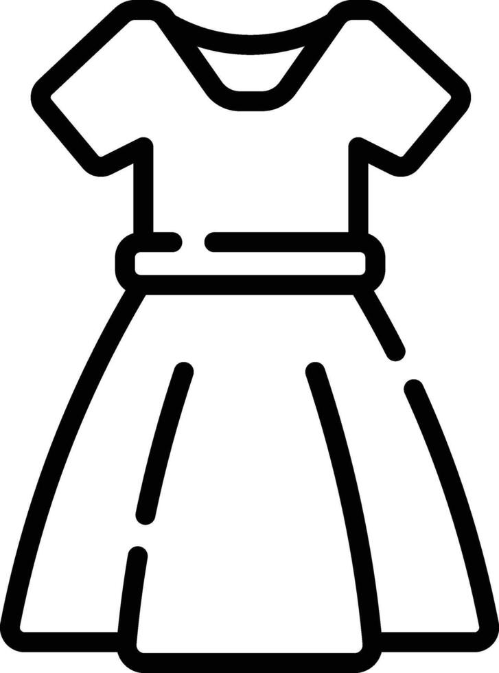 dress illustration, icon or symbol vector