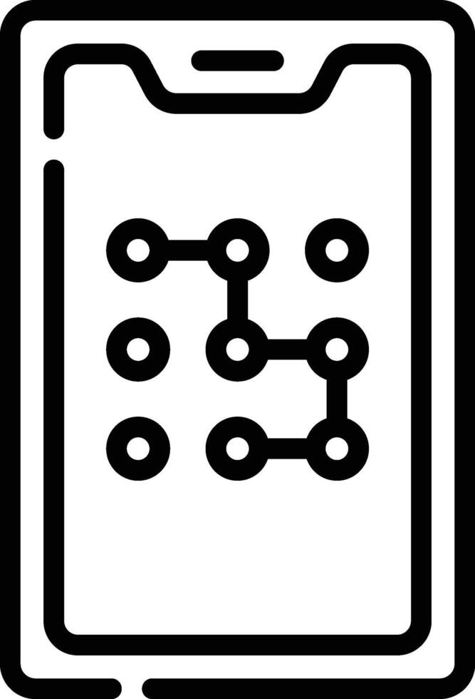 pattern lock illustration, icon or symbol vector