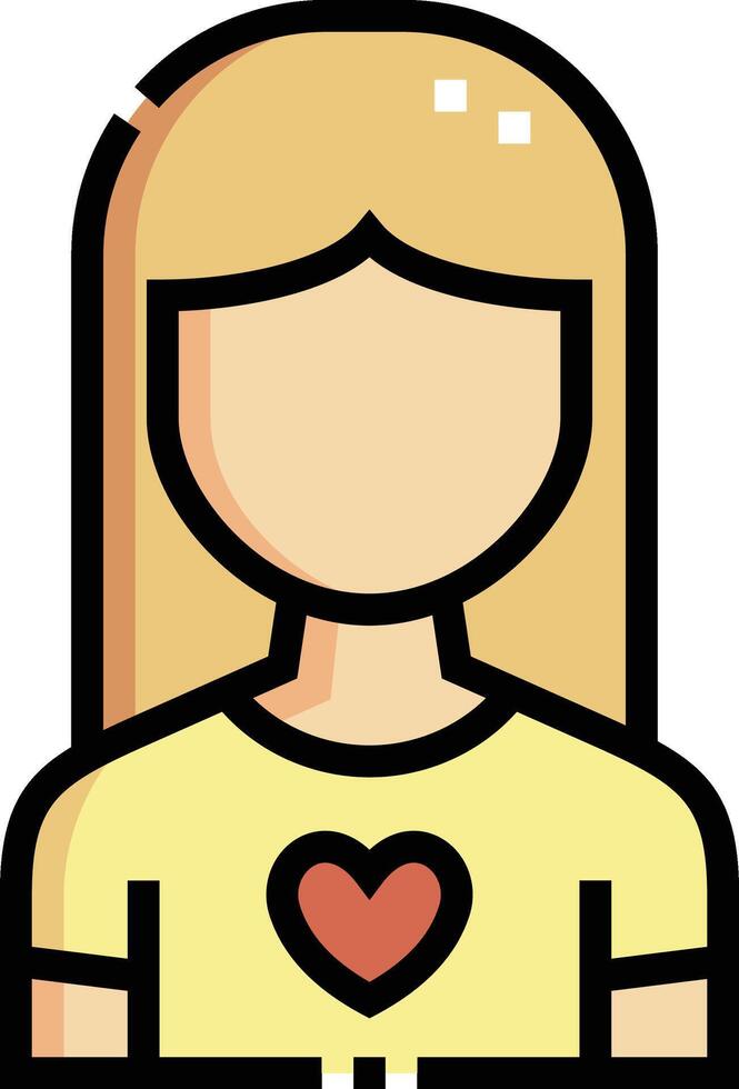 girl illustration with the extension .eps vector