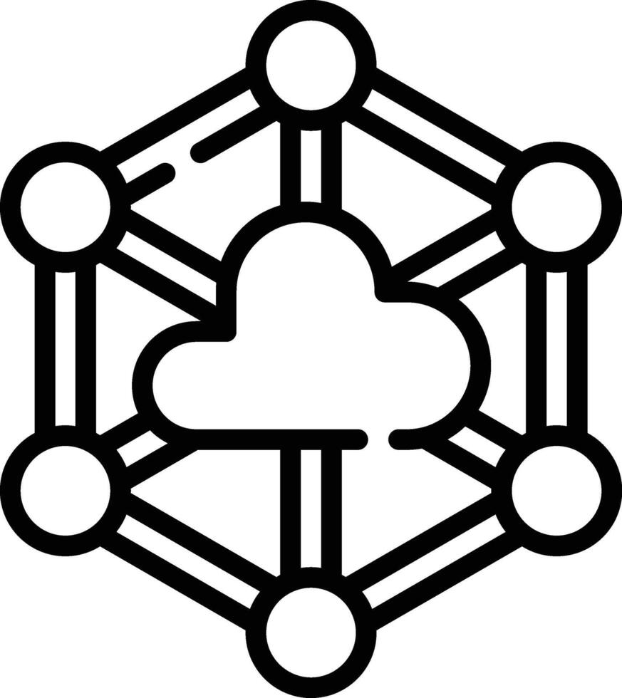 cloud computing illustration with the extension .eps vector