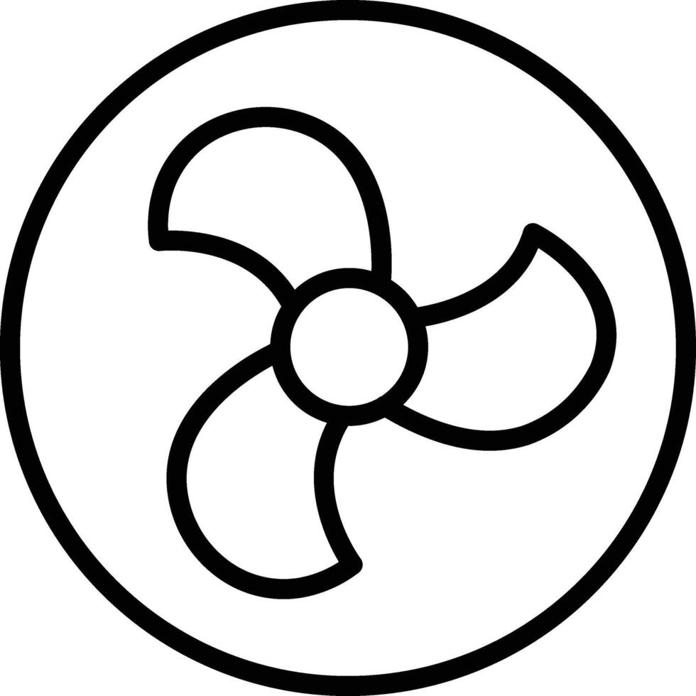 fan illustration, icon or symbol vector