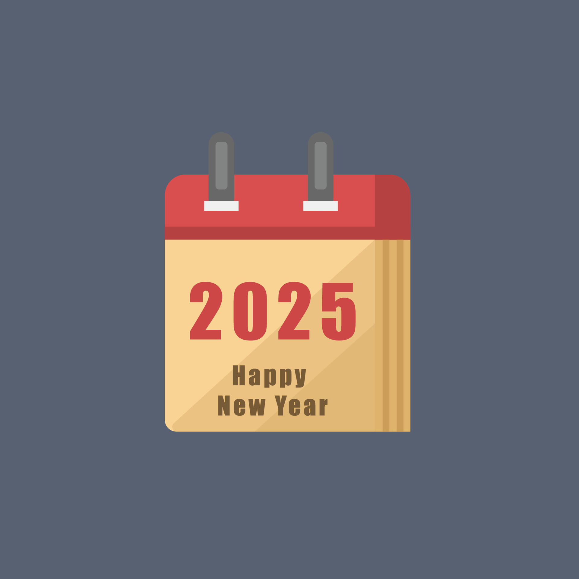 new year 2025 date calendar in flat design. 48856586 Vector Art at Vecteezy