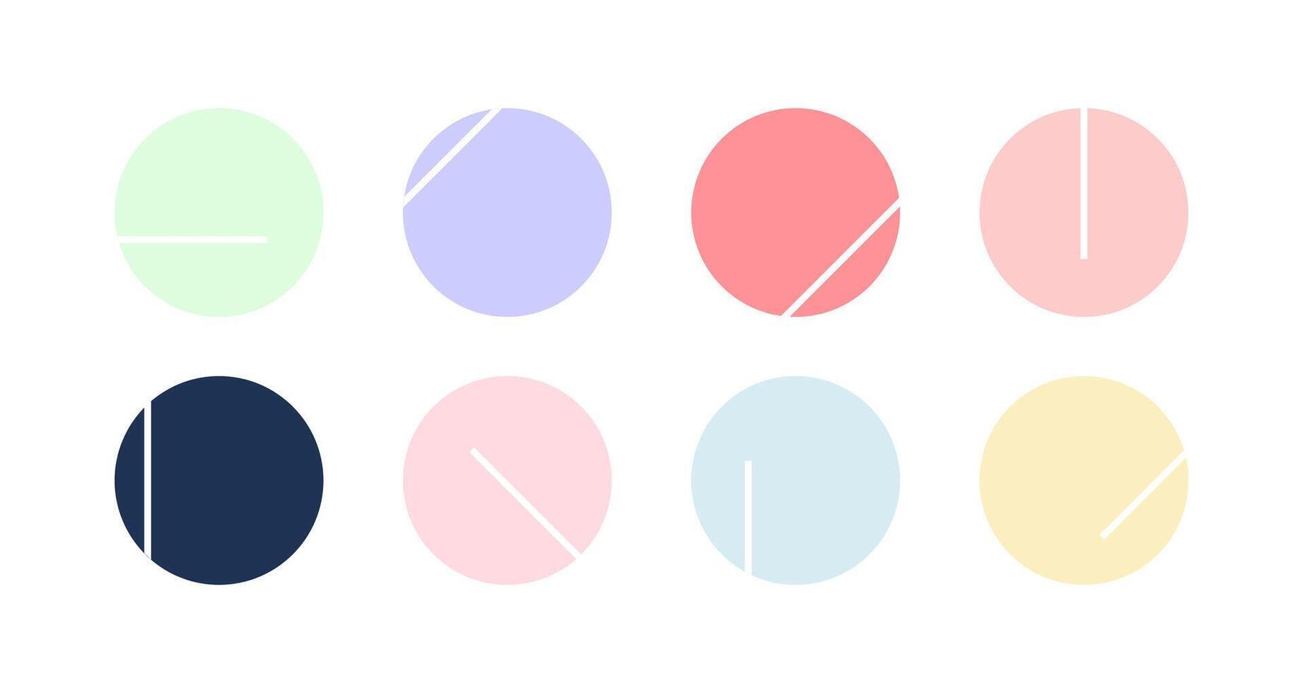 Watercolor circle highlight for social media stories. Stylish design element for beauty shop,bloggers and social page cover. vector