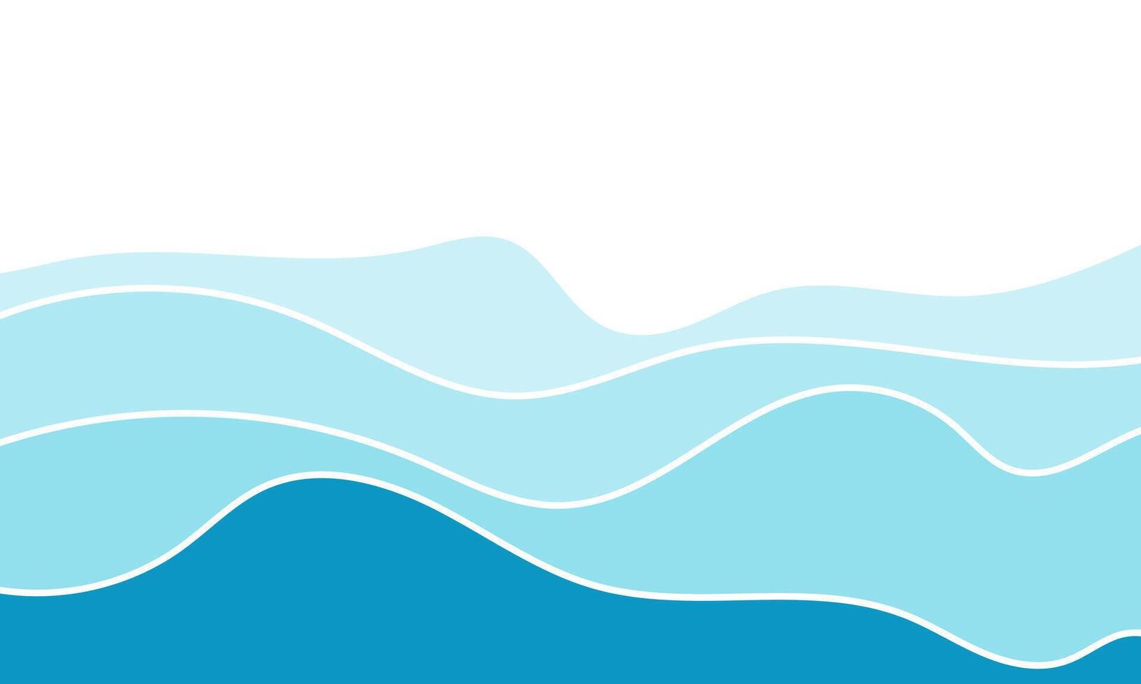 Smooth Water Flow Ripple Lines. illustration vector