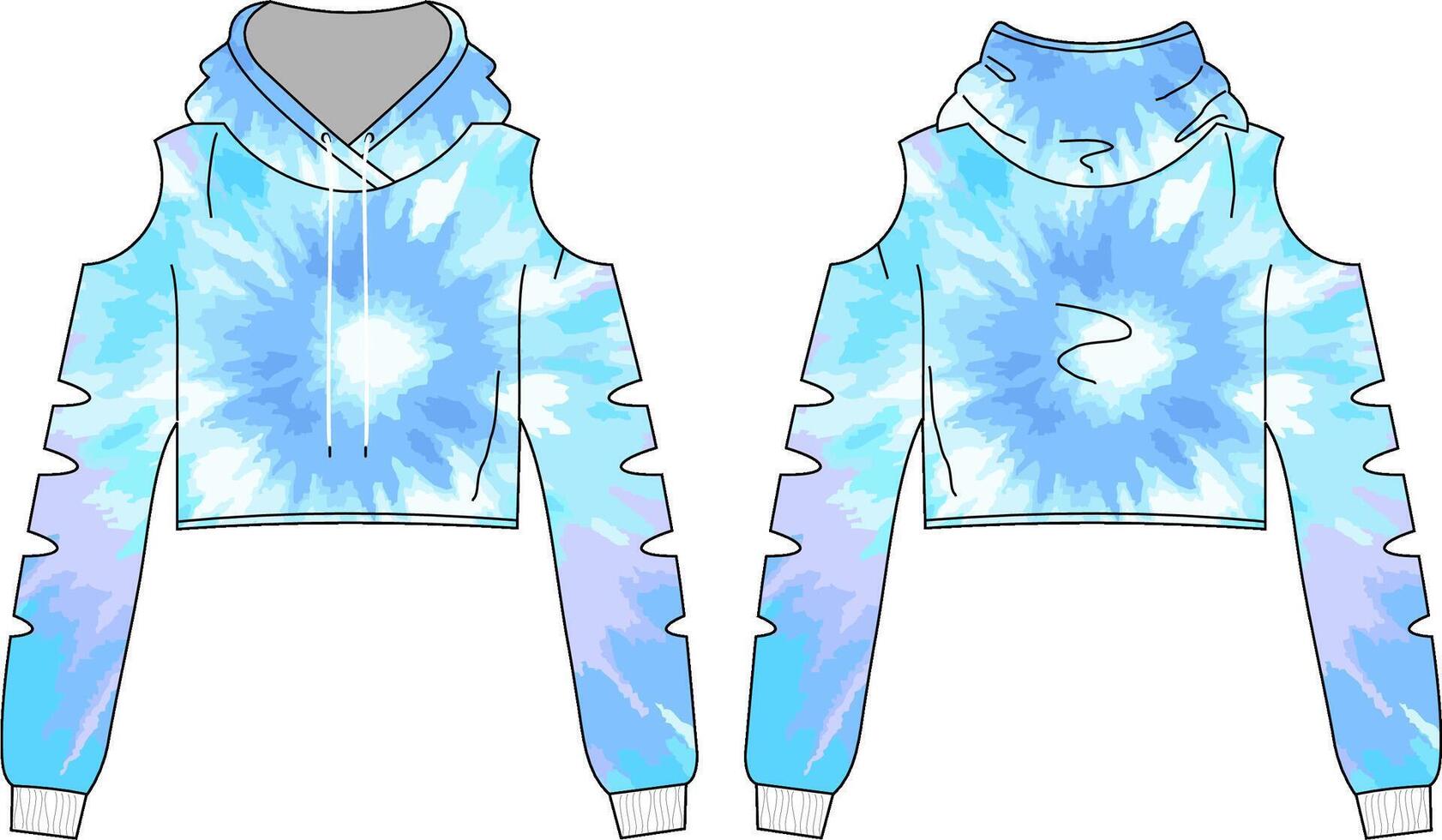 Casual Wear Hoodie Mockup vector
