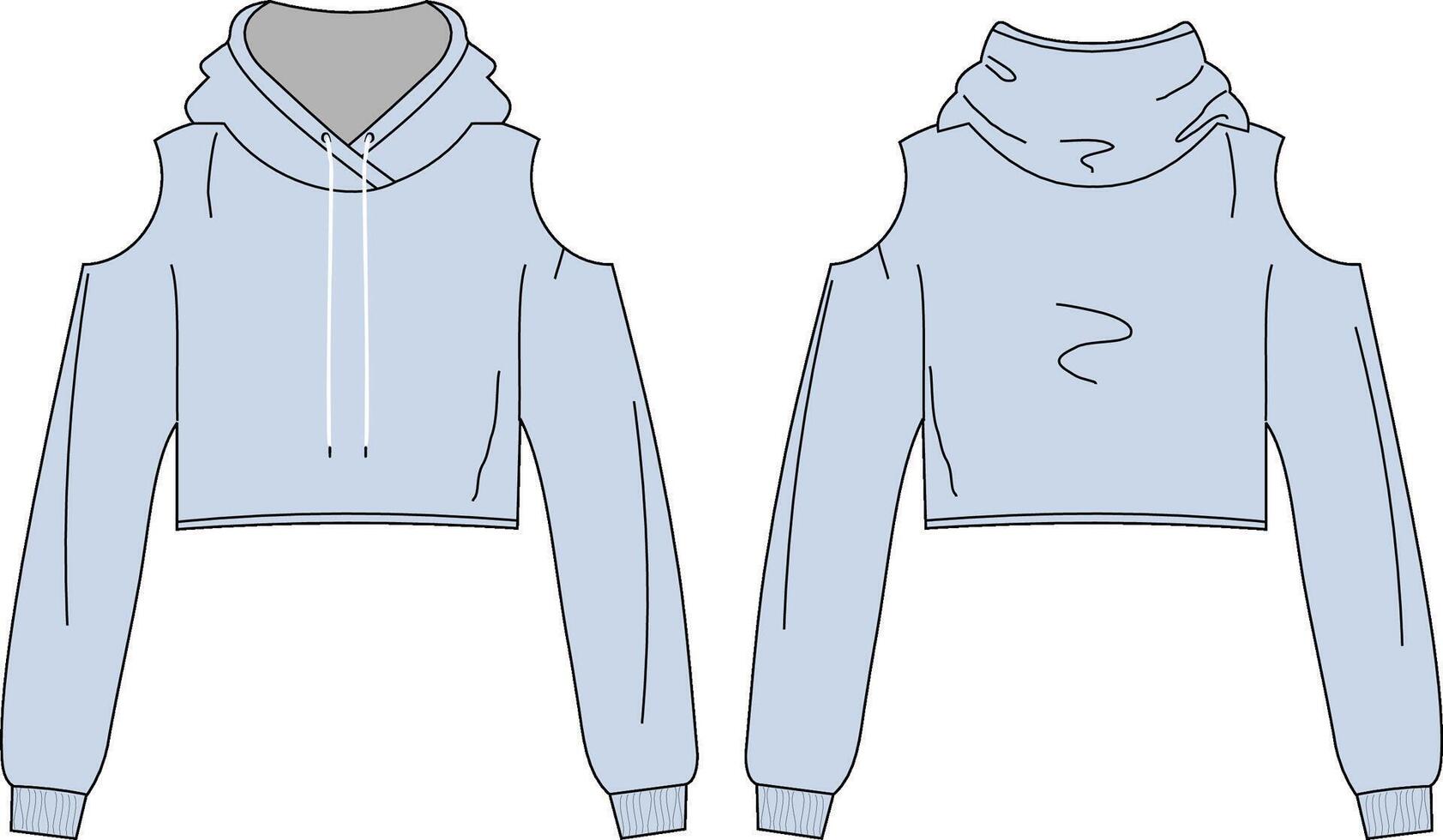 Casual Wear Hoodie Mockup vector