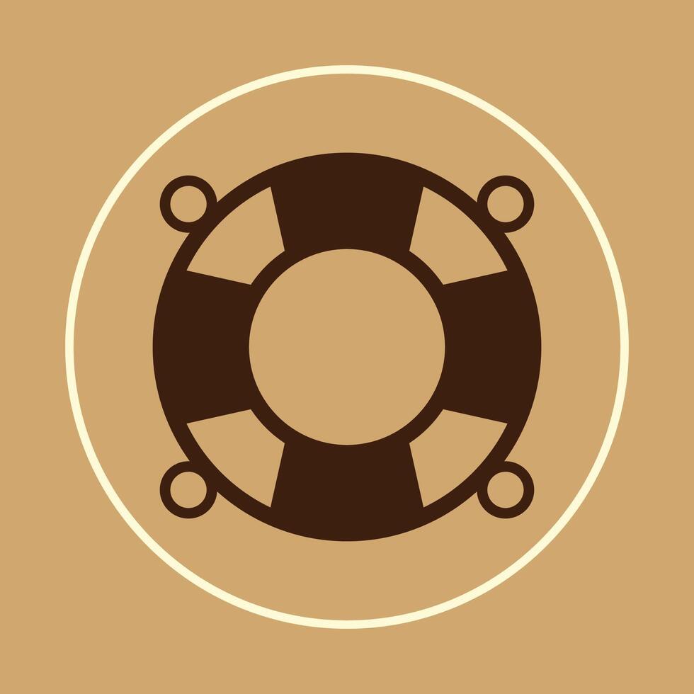 Life saver trendy icon subtle beautiful illustration colorful abstract artwork vector
