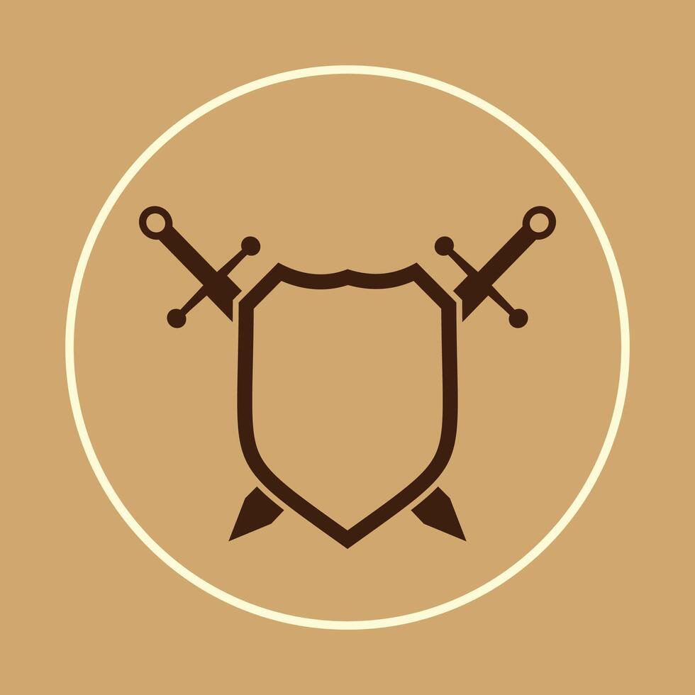 Sword trendy icon subtle beautiful illustration colorful abstract artwork vector