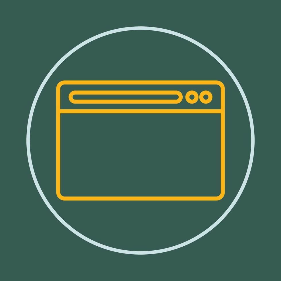 Browser trendy icon cunning abstract beautiful illustration colorful artwork design vector