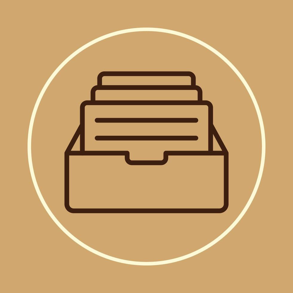 Archive folder trendy icon subtle beautiful illustration colorful abstract artwork vector