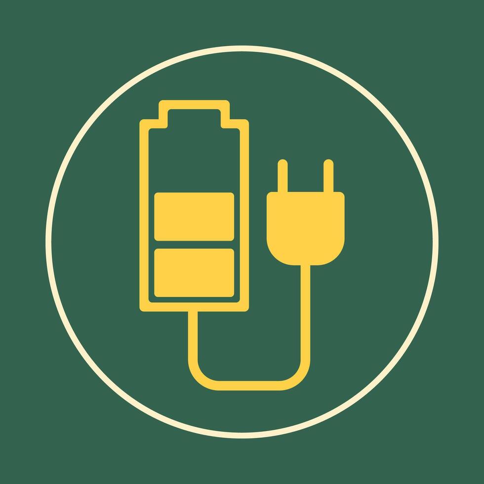 Battery Charge exciting trendy icon lovely abstract illustration artwork colorful design vector