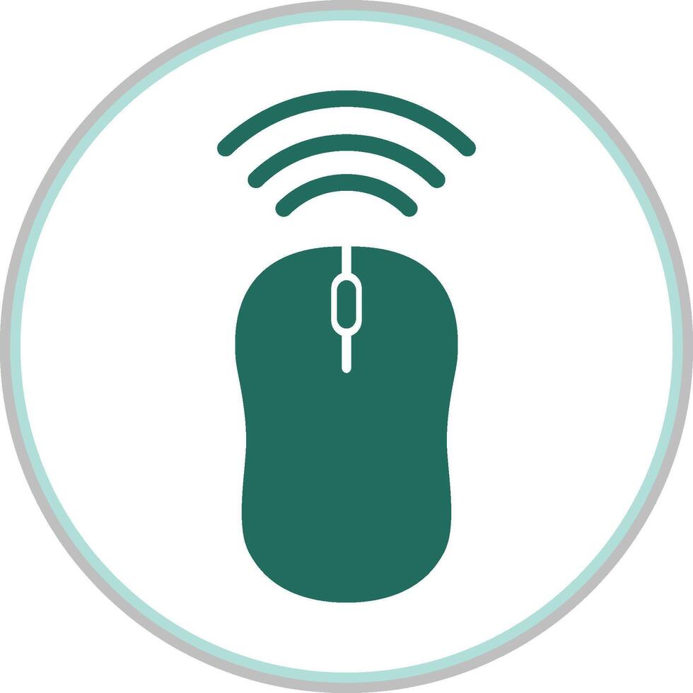 Wireless mouse trendy icon classic abstract beautiful illustration colorful artwork design vector