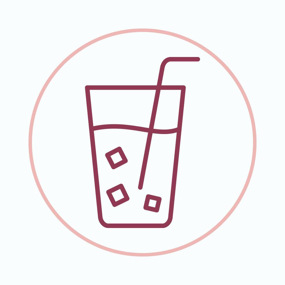 Soft drink sublime trendy icon beautiful abstract illustration artwork colorful design vector