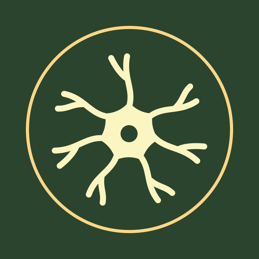 Neuron notable trendy icon beautiful abstract illustration artwork colorful design vector