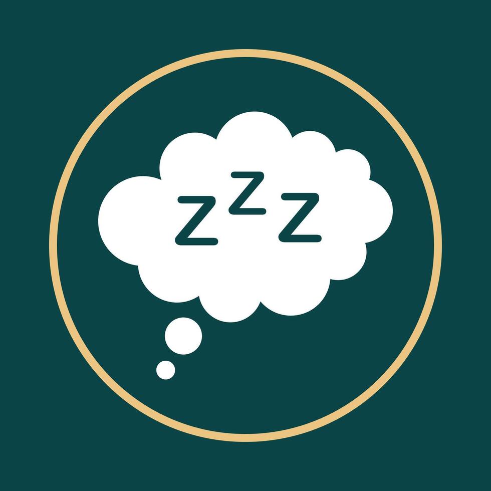 Sleep Rest trendy icon impressive abstract illustration colorful artwork design vector
