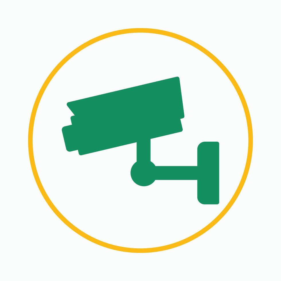 Security camera trendy icon exotic abstract illustration colorful artwork design vector