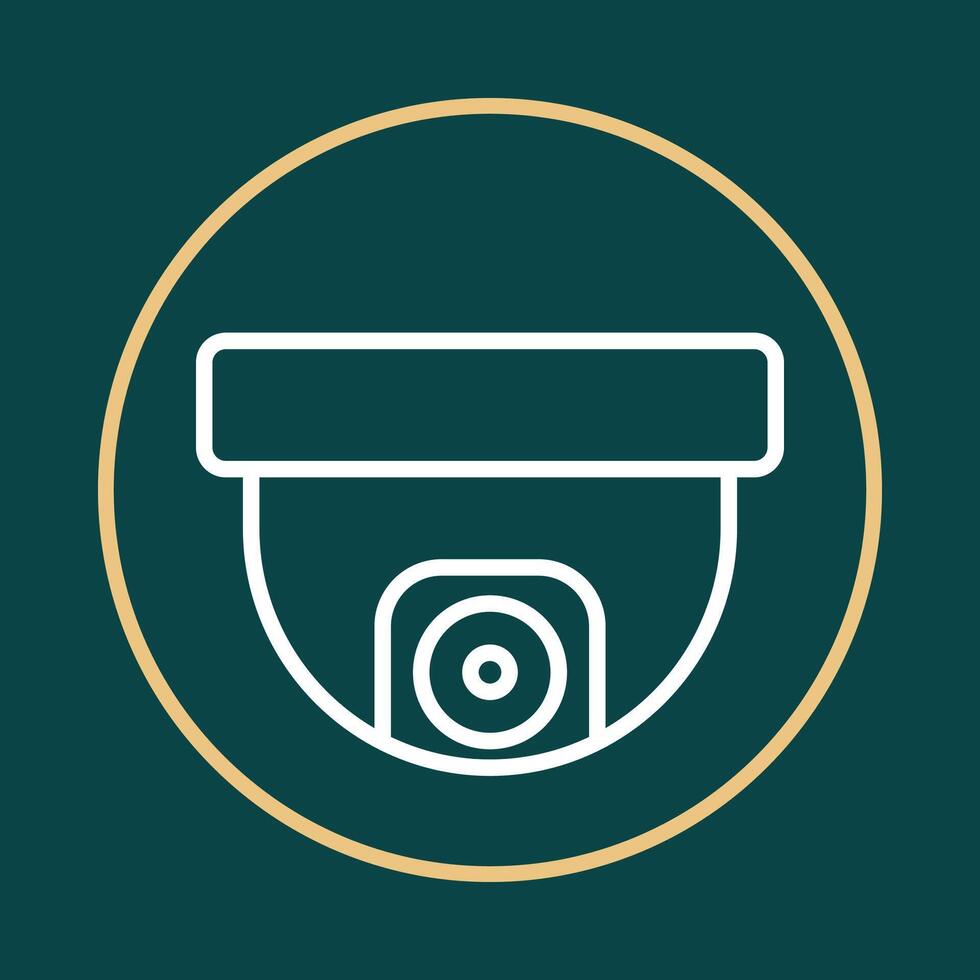 Security camera trendy icon impressive abstract illustration colorful artwork design vector