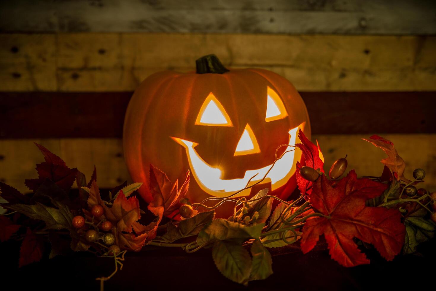 Pumpkin halloween decoration light up photo