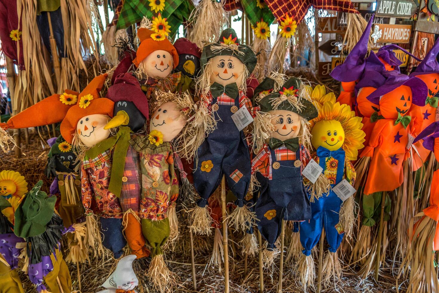 Halloween scarecrow decorations photo