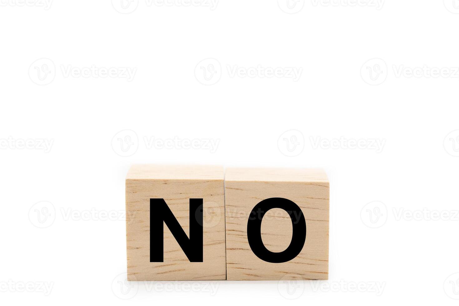 Wooden blocks with NO wording. Business and education concept. Strategy, marketing, management theme. isolated on white background. Copy space and Clipping path. decision making concept. photo